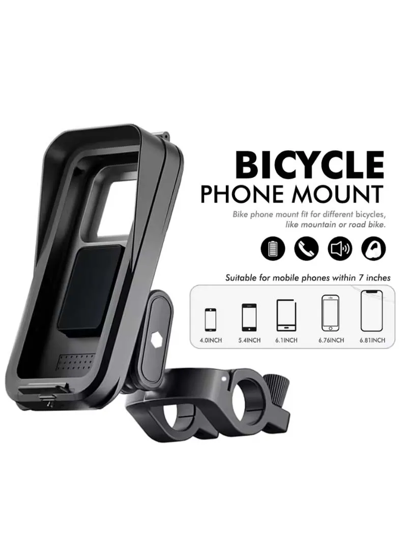 방수 오토바이 전화 마운트 - iPhone/Android GPS 네비게이션용 USB 충전 기능이 있는 충전식 전기 자전거 홀더