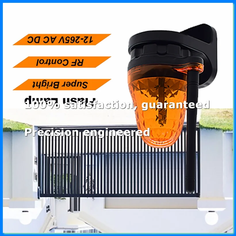

Universal 12V-265V LED Signal Alarm Light Strobe Flashing Light Wall Mount Emergency Warning Lamp for Gate Opener-AD23