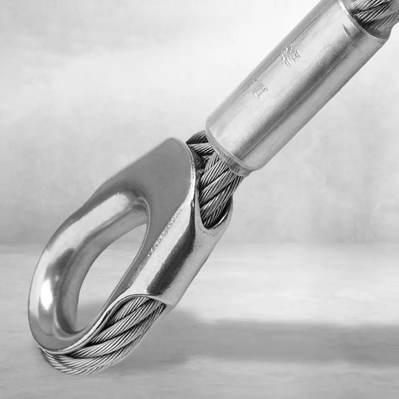 PeakSeek Dog Bone Steel Wirerope Air Conditioning Hole Detachable Anchor Point 60CM 120CM for Height Operation