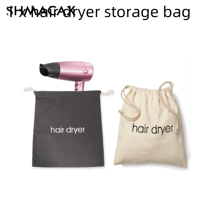 Hair Dryer Cloth Bag Hair Diffuser Hairdryer Bag Drawstring Closure Cover Canvas Storage Belt Mouth Drawstring Dust Bag