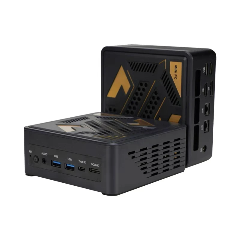 AMD 미니 PC 게이머 라이젠 9 6900HX 7940HS 8845HS 2xDDR5 2xLAN 2.5G i226V NVMe USB4 윈도우11 데스크탑 미니 오피스/홈 컴퓨터 WiFi6E