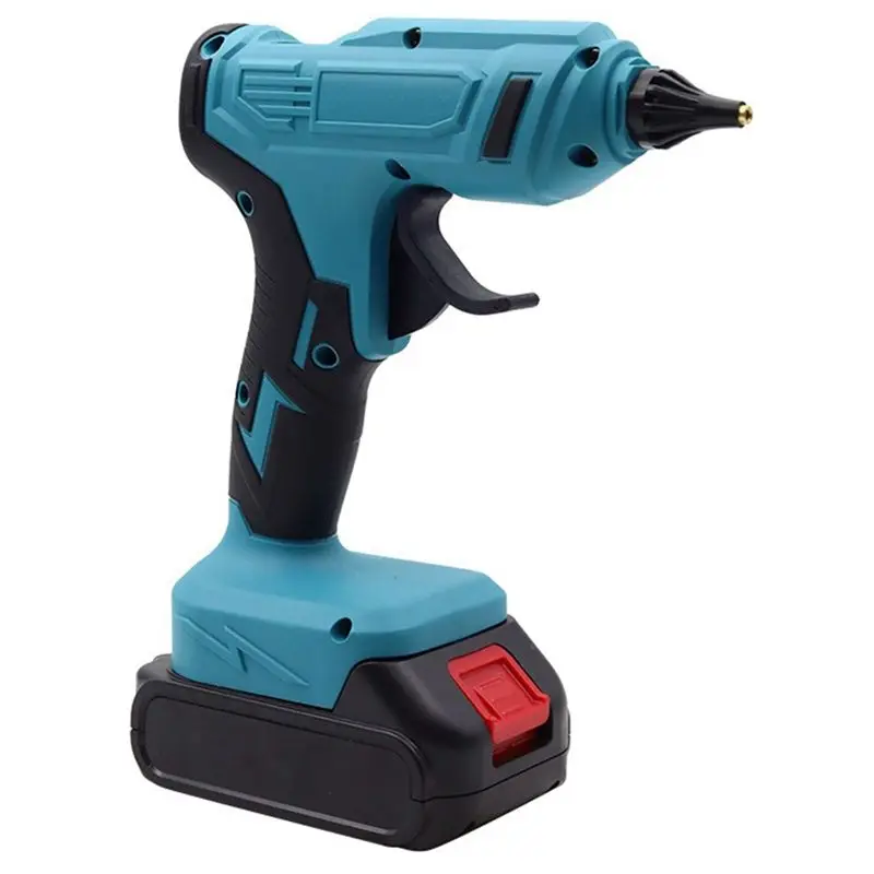 

ABWZ-Cordless 18V Battery Powered Hot Melt Glue Gun With 10Pc 11Mm Glue Sticks For Rechargeable Portable DIY Repair Tool