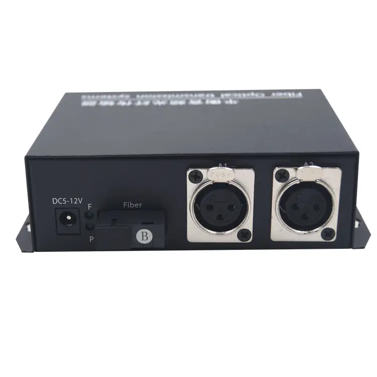 Audio Multiplex Balanced Audio Fiber Converter 8 Channel XLR Balanced Interface Audio Over Optic Fiber Converter