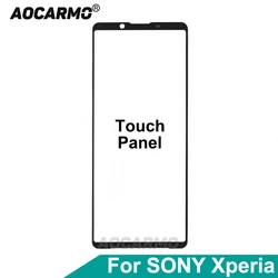 Aorcarmo dla Sony Xperia 1 5 10 II III IV ekran wyświetlacza przedni zewnętrzny szklany Panel dotykowy LCD część zamienna