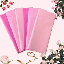 30sheets Pink Tissue Paper Sheets 50*66cm Valentine's Day Wrapping Paper For DIY and Craft Gift Bags Decorations