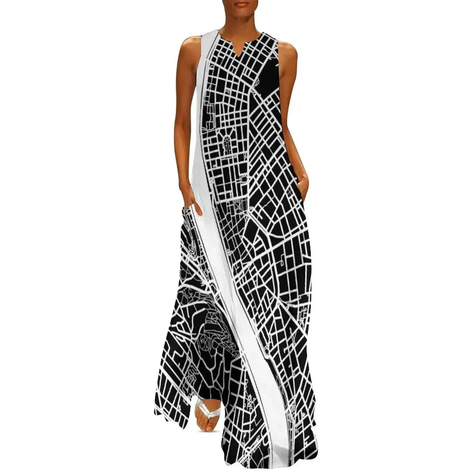 

Budapest Map - Black Long Dress dress for women 2025 Women's skirt elegant guest wedding dress