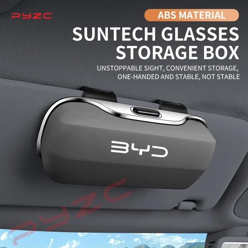 

For BYD Leopard 8 Dolphin Atto 3 Han Seal U Tang Song Yuan Accessories Car Visor Sunglasses Glasses Case Glasses Holder Clip Box