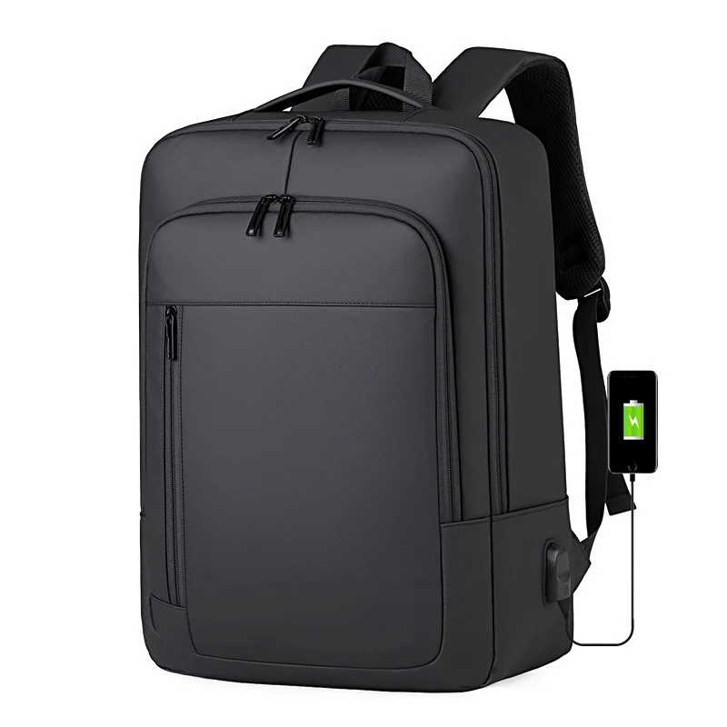Water Resistant 15.6 Inch Laptop Backpack With USB Charging Port Casual Multifunctional Travel Computer Bag For Men And Women