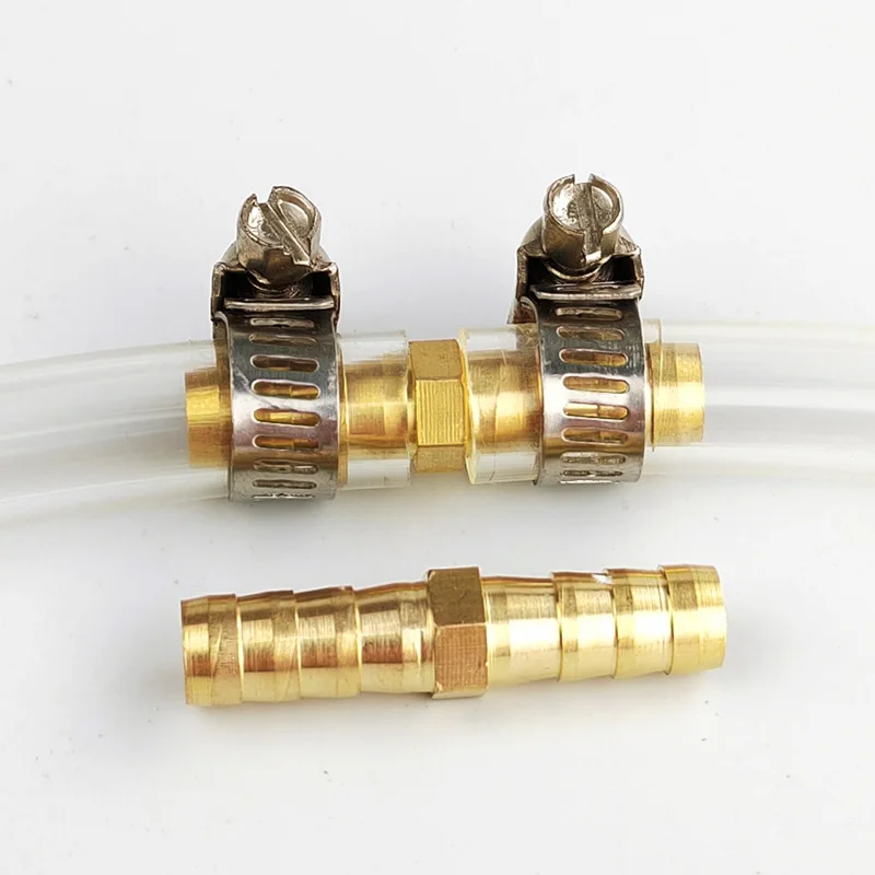 Copper Tower Coupling Quick-Connect Fitting, Tower T-Connector, Straight Through 68, 10, 12, 14, 16, 19mm, Solid Copper