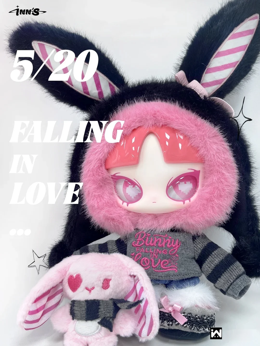 

NEW Original Inn‘S 520 Limited Sweet False And Real Series Big Doll Vinyl Aciton Figure Kawaii Valentine's Day Gift Blind Box