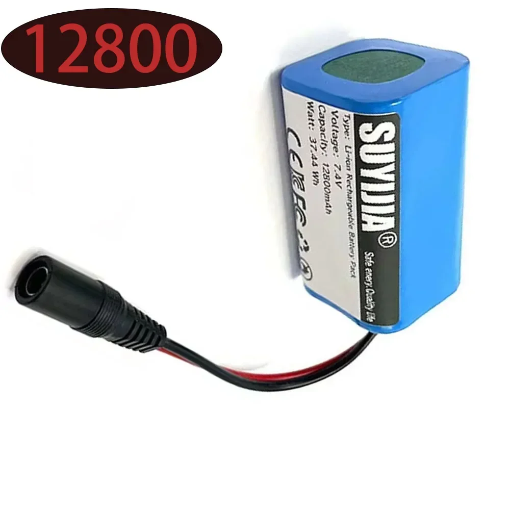 Original T1882011-5 T888 V007 H18 C18 2S2P 7.4V 12800mAh Li-ion Battery Pack for Remote Control/RC Fishing Bait Boat Battery
