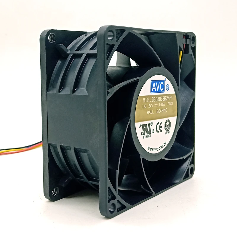 

2B08038B24H For AVC 8038 24V 0.70A Inverter Fan 8cm Double Ball High Volume PWM cooling Fan