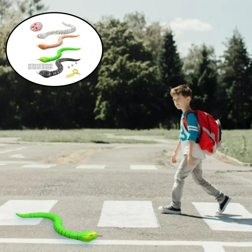 Juguetes para adultos y niños, juego de modelo Animal de serpiente, juguete eléctrico de simulación de Halloween