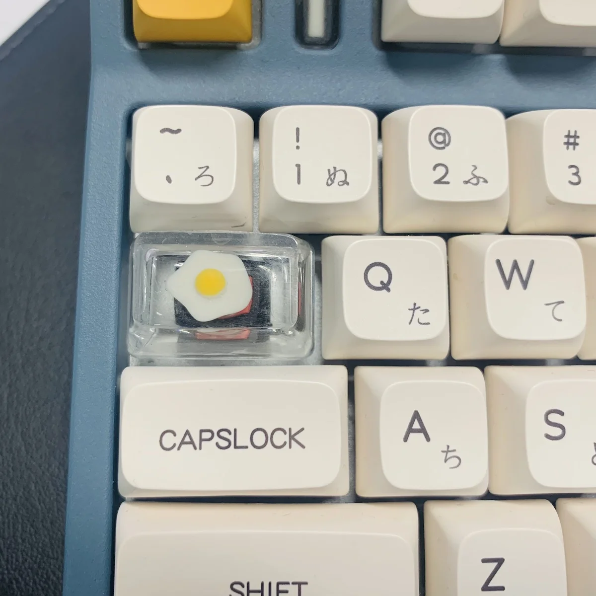 Personalized keycap Transparent egg tab key Mechanical keyboard cap Tab key 1.5u size Compatible with most mechanical keyboards