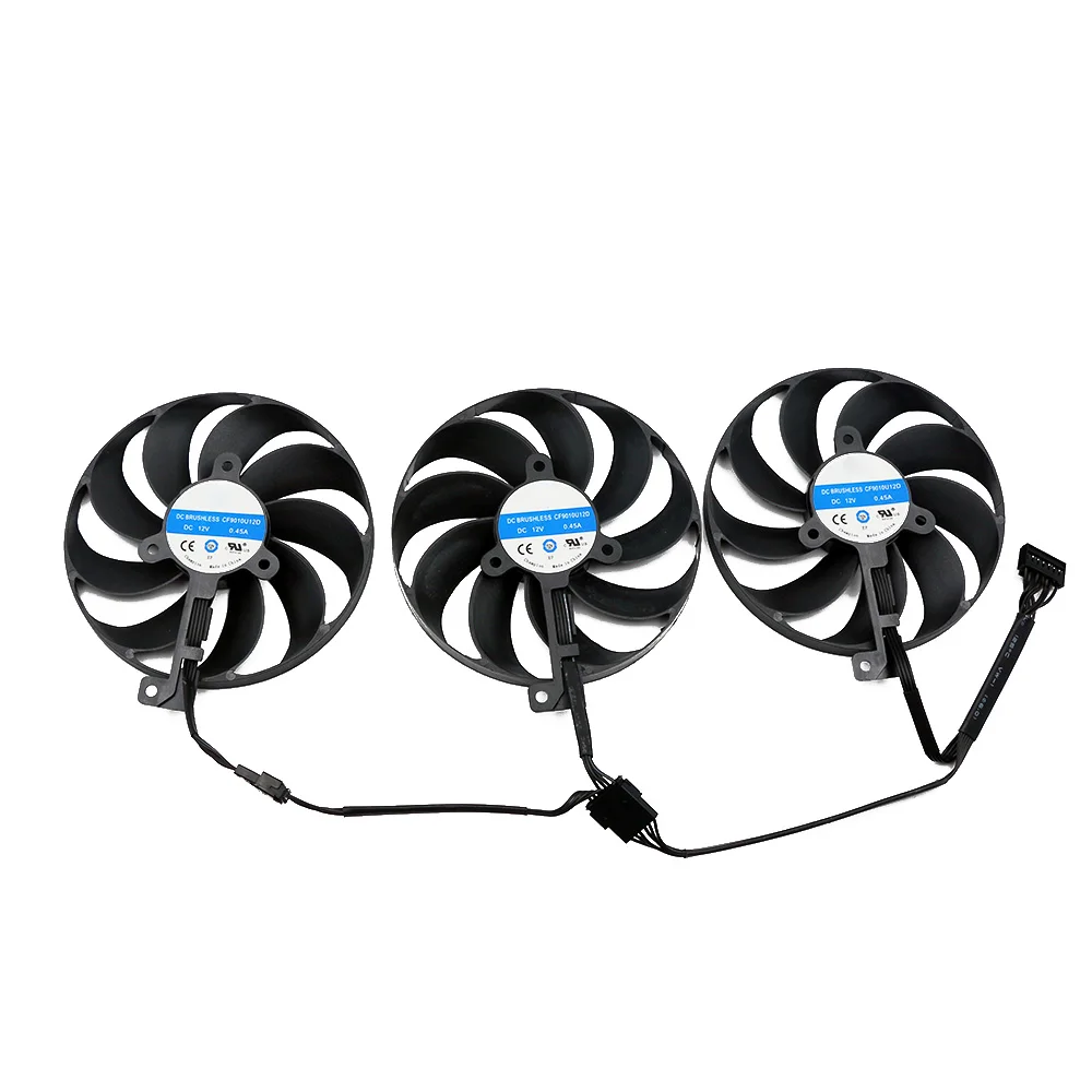 Wentylator karty graficznej CF9010U12D PLD09210S12H DC12V dla ASUS TUF RTX 3060 3060 TI 3070 3080 3080Ti RTX3080 RTX3070 3090 — zdjęcie produktu 4