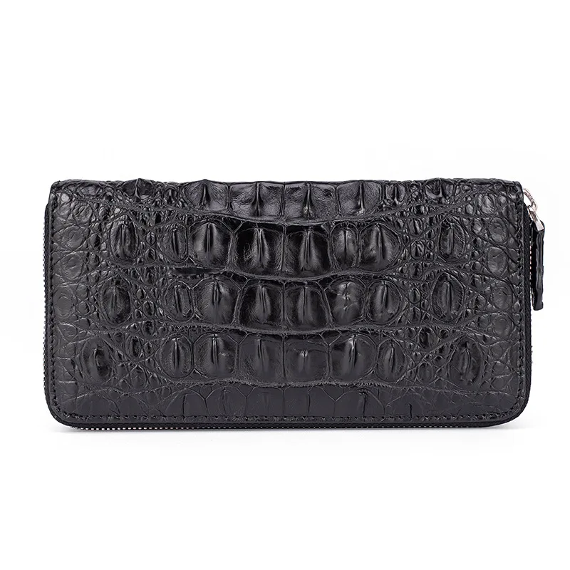 New Fashion Business Men\'s Alligator Wallets Crocodile Genuine Leather Long Organizer Wallet Men Brand Luxury Card Holder Purse