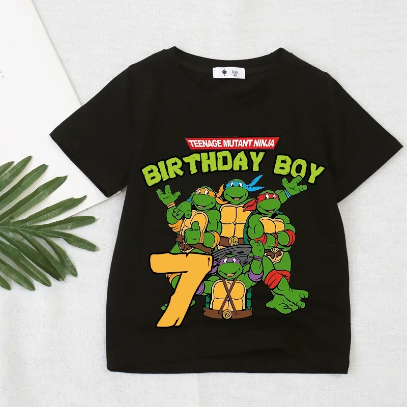 Nickelodeon Neueste Version des Ninja Turtles Anime-Films, T-Shirt aus 100 % Baumwolle für Kinder – süßes und bequemes Oberteil