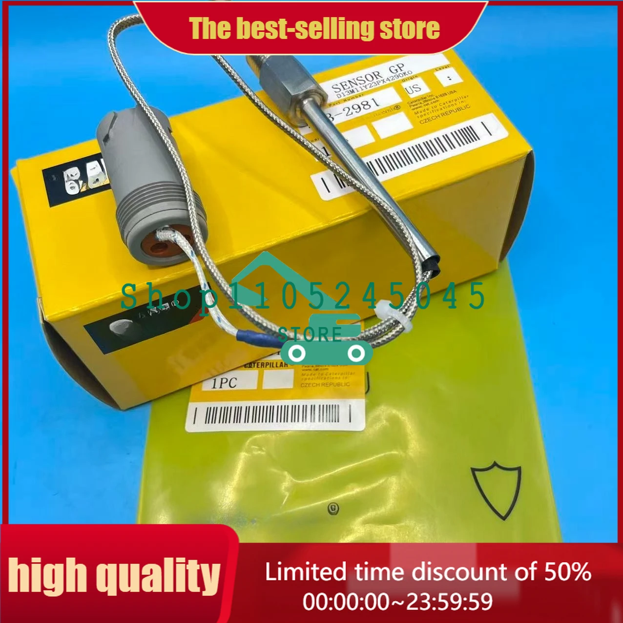 383-2981 Water temperature sensor Water temperature sensor plug for C9 engine G3512 G3520