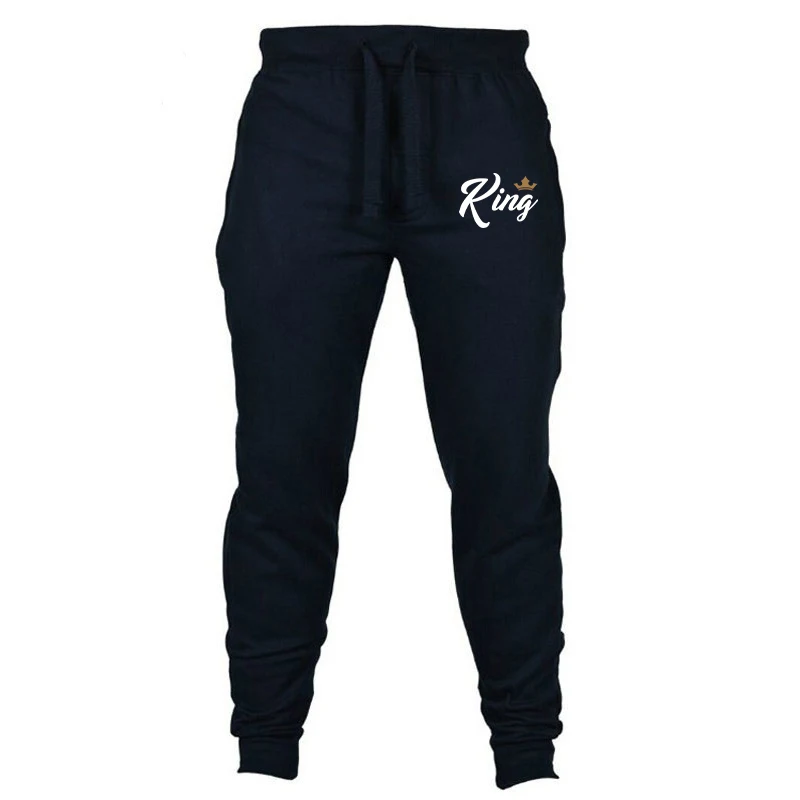 2022 Men Sweatpant Spring KING Print Series Drawstring all-match Sports Pants Casual Simple Loose Sports Jogging Pants