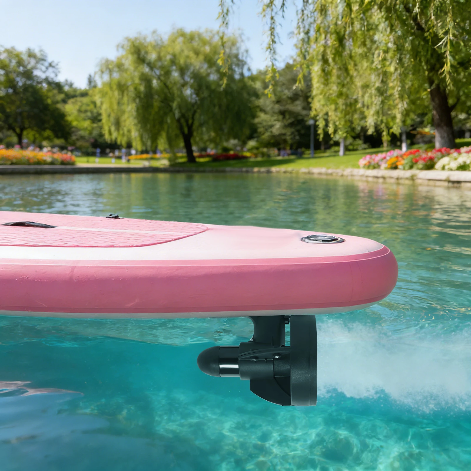 Leichter Unterwasser-Surfbrett-Antrieb - 12V SUP-Propeller mit 440LBS Max. Schubkraft, 2-Blatt-Drehpaddel (2,48-3,11 Meilen pro Stunde) – Detail 3