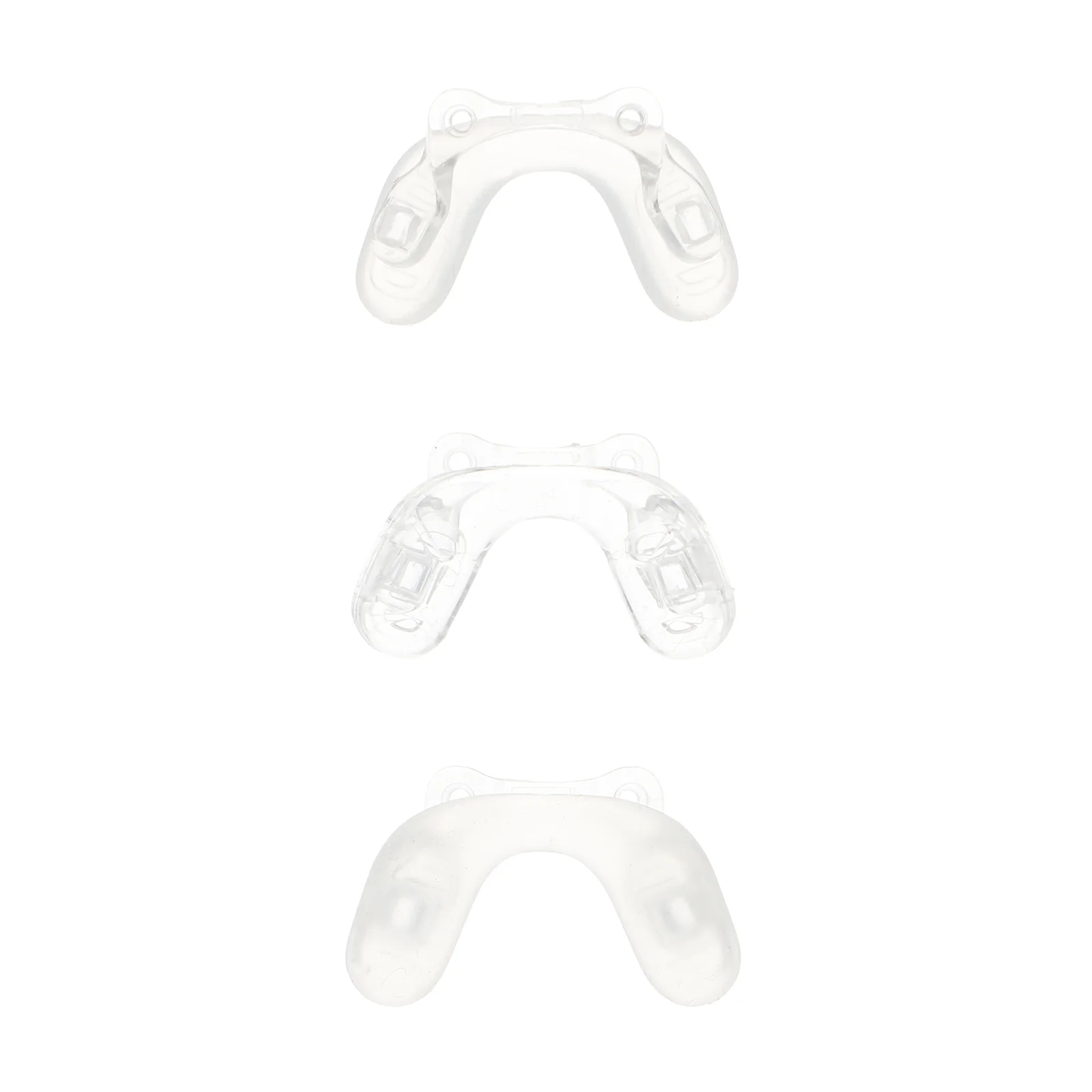 3 Pcs Conjoined Glasses One-piece Holder Child Nose Pads Strap Silica Gel for Silicone