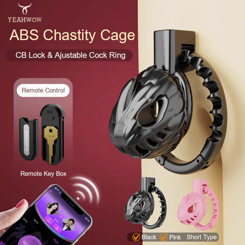 Cage de chasteté masculine en plastique avec anneau réglable et Cage t-rex, dispositif de verrouillage du pénis Anti-Masturbation, jouet sexuel urétral masculin adulte