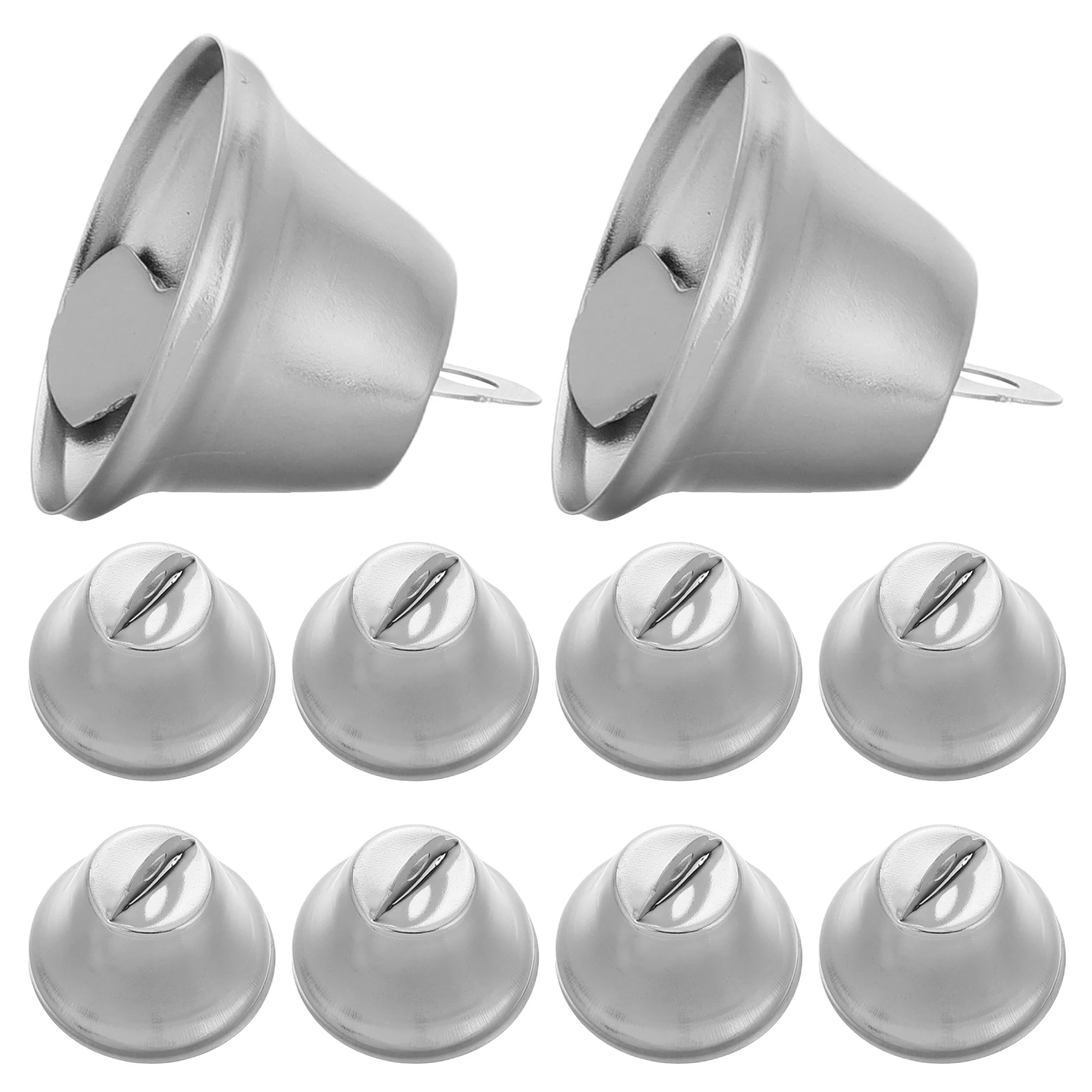 

20 Pcs Little Bell Christmas Alloy Pendants Bells Charms Earring Making Hanging Necklace Chain The Wreath Candy Color Small