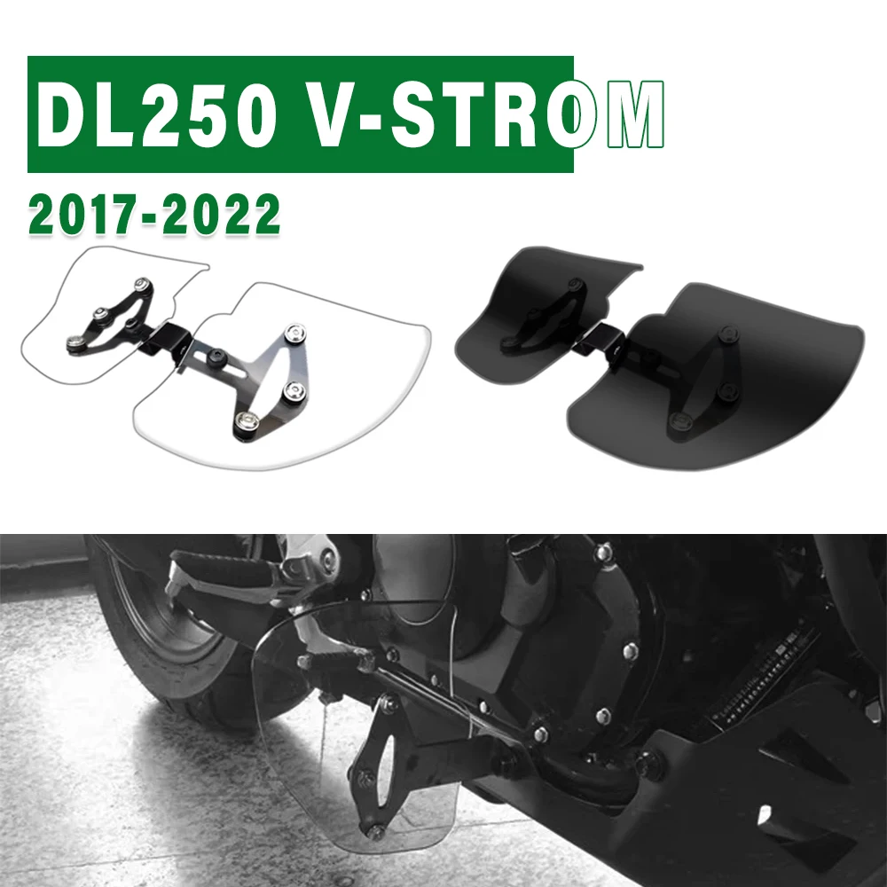 

DL250 V-STROM New Accessories Motorcycle Feet Down Air Deflector Spoiler For Suzuki DL 250 V Strom 2017-2022 Windshield Acrylic