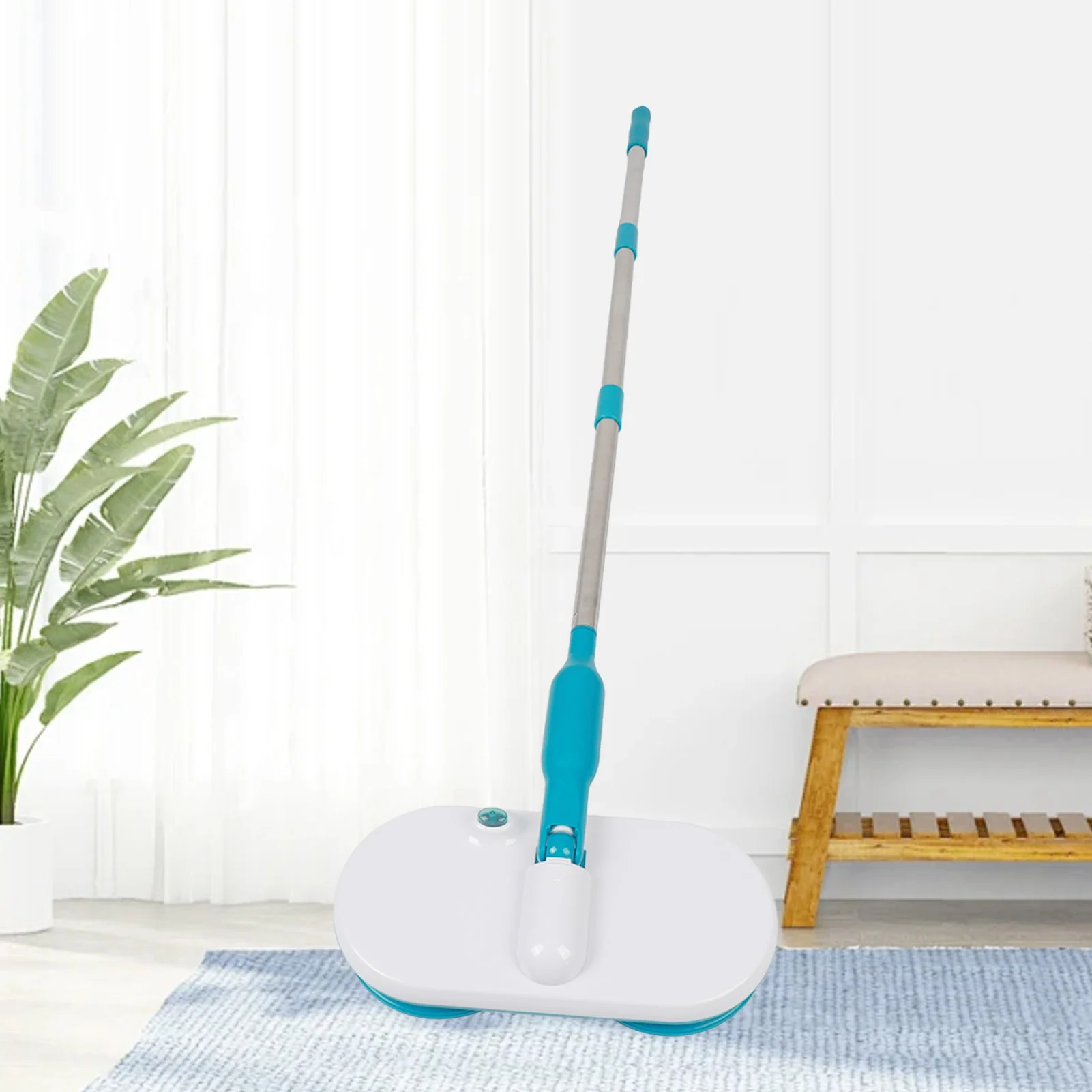 Fregona para limpieza de suelos, fregona eléctrica recargable, autopropulsada, inalámbrica, ligera, 150 RPM, para suelos laminados de baldosas de madera dura