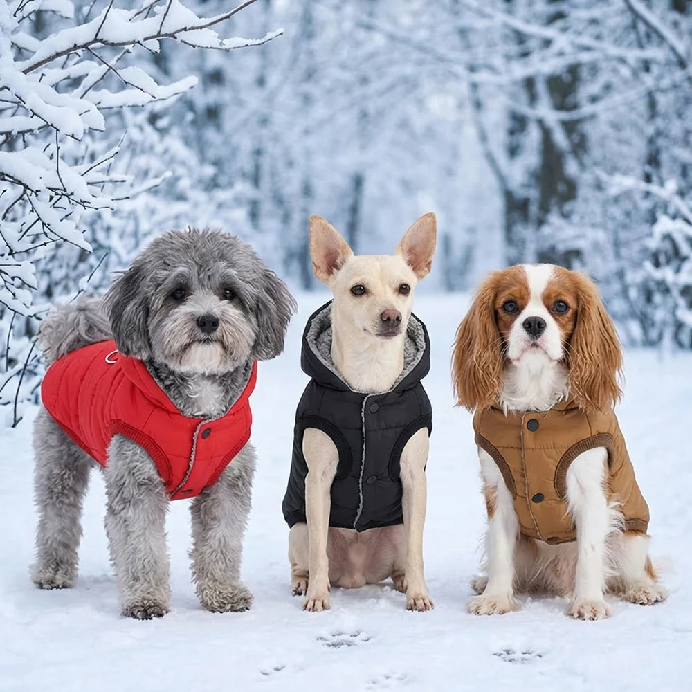 Winterhundekleidung, warme Fleece-Hundekapuzenjacke, wasserdichtes Haustierkleidung, Welpen-Hoodie-Outfit für kleine und mittelgroße Hunde, Chihuahua – Detail 16