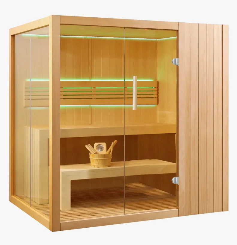 

Внутренняя паровая сауна, сауна из массива древесины хемлока, сауна на 1-2 человек, традиционная электрическая сауна с LED-подсветкой