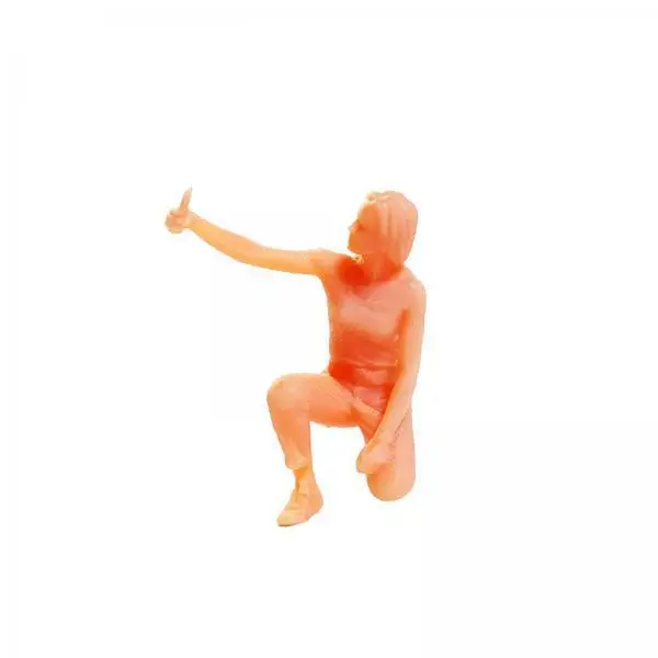 Figuras de Pessoas em Escala 1/64 Não Pintadas, Modelos em Miniatura para Dioramas de Cenários de Estações de Trem