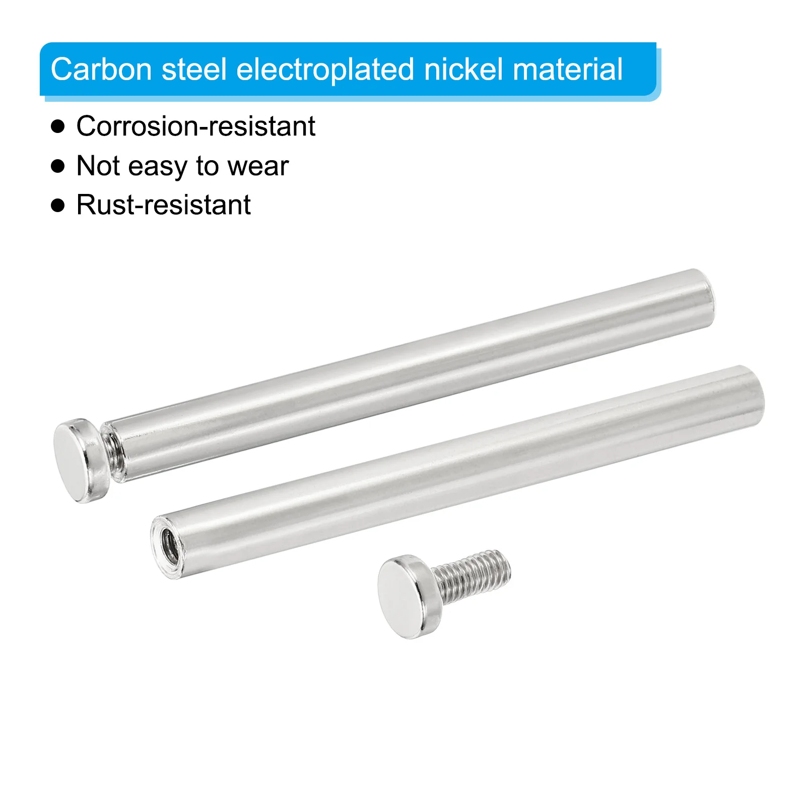 4 комплекта винтов для вывески 1/4 x 1,3 дюйма, настенная стойка из нержавеющей стали