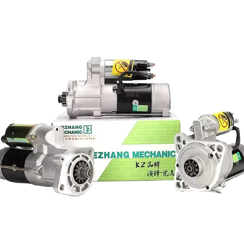 Kezhang Mechanic excavator starter motor 600-863-5711 128000-2561 PC300-7 PC360 PC200-6 PC220 for 6D108 6D114 6D107 6D102 Engine