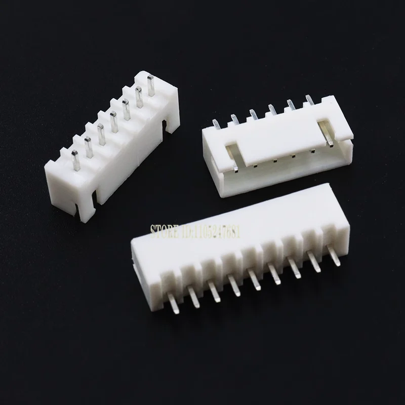 10pcs 1.0 1.25 1.5 2.0 2.54 Sh/jst/zh/ph/xh 1.25mm 2.0mm 2.54mm Male Pin Header Socket Dip/right Angle Smd 2/3/4/5/6/7/8/9/p Pin view 2