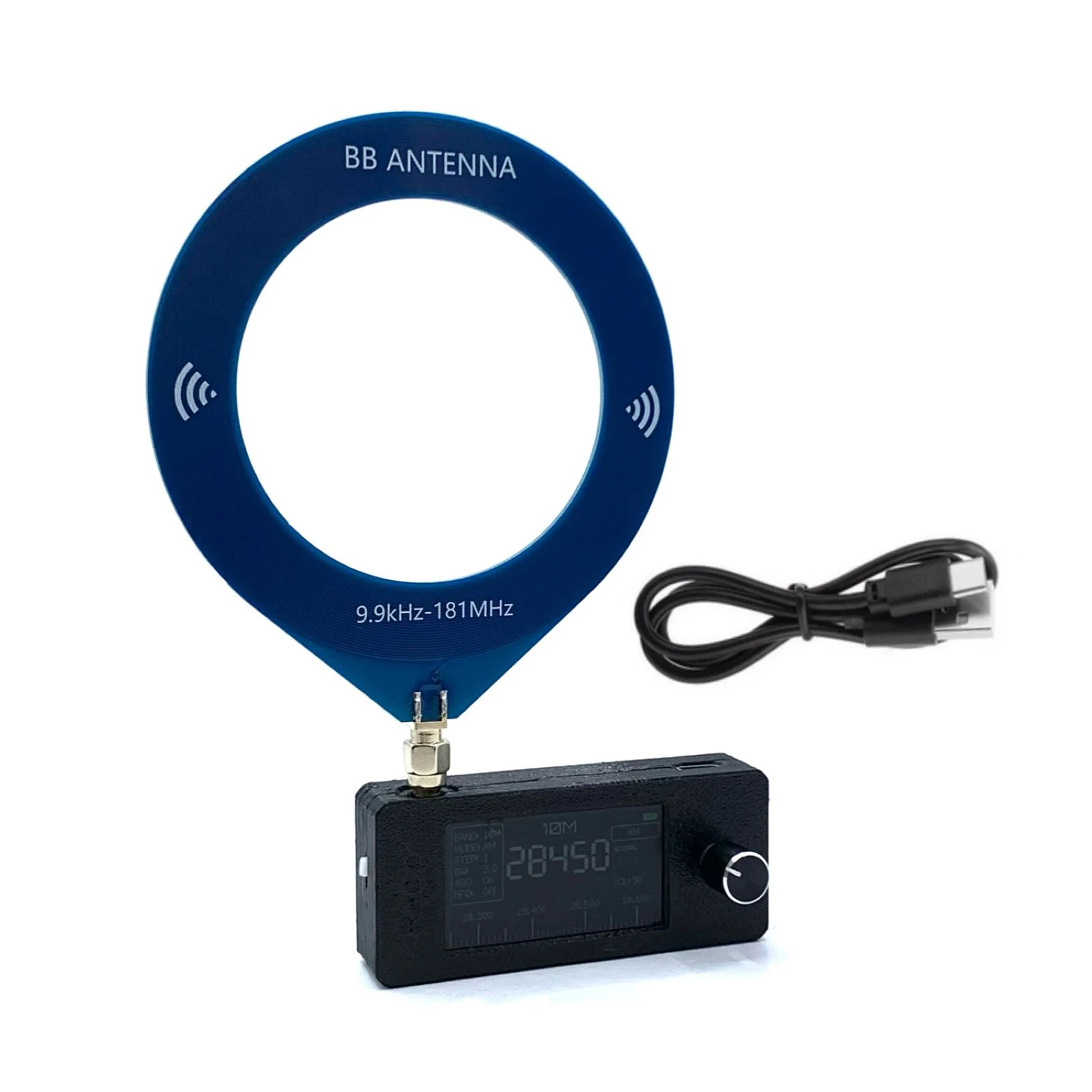 SI4732 9.9kHz-181MHz Pocket Mini Radio LSB USB AM FM Rechargeable Radio All Band Receiver Loop Antenna HF SW MW VHF Radio