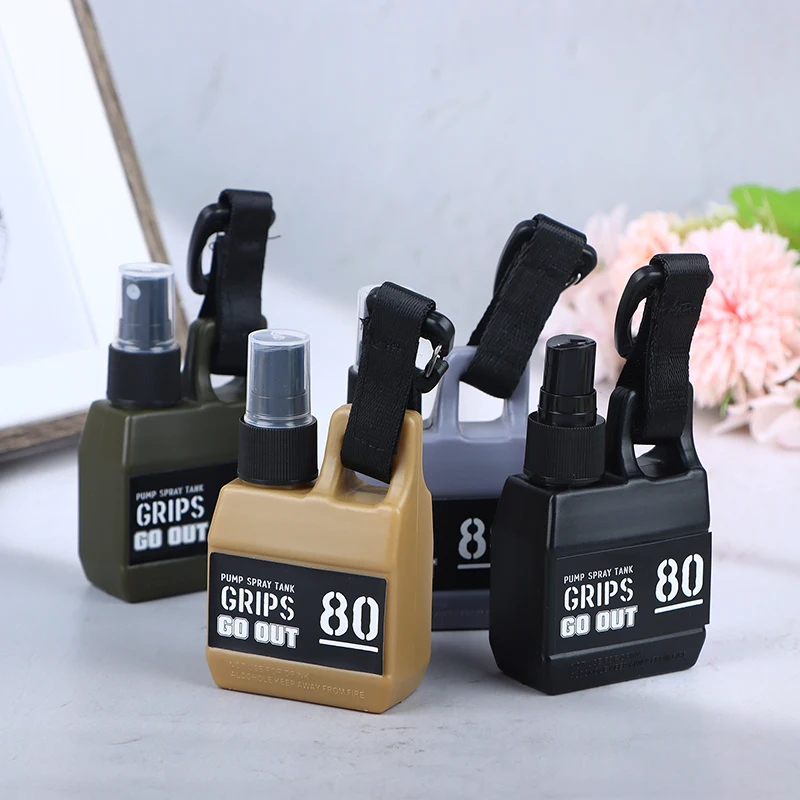 1Pc 80ml Outdoor Camping Portable Pump Perfume Refillable Spray Bottle Empty Cosmetic Containers Atomizer Bottle Travel