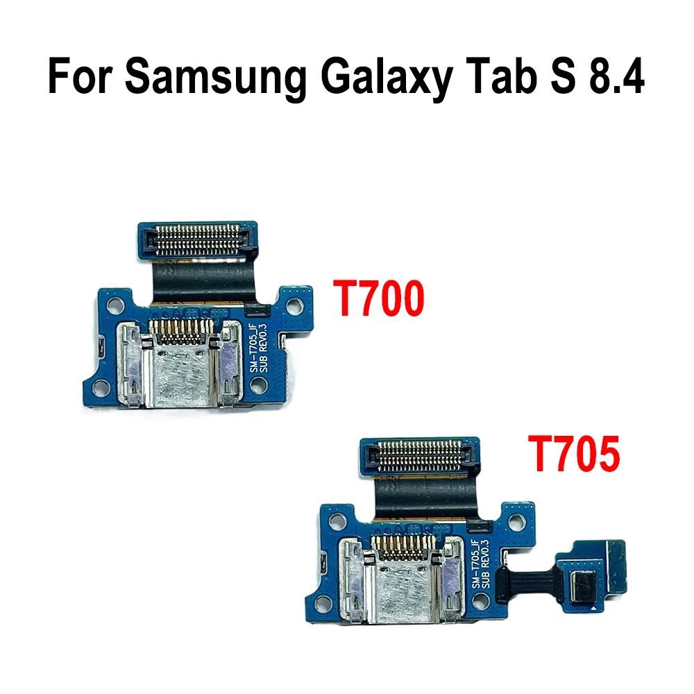 

GEFENSI USB Charging Port Connector Plug Charge Dock Jack Socket Flex Cable For Samsung Galaxy Tab S 8.4 T700 T705 T705C Chargin