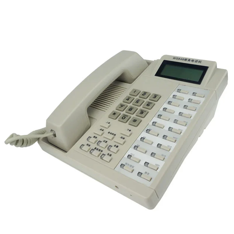 Expandable Corded Phone System with Caller ID/Call Waiting, 20 Fast Dial Buttons, Business Office Telephone Landline