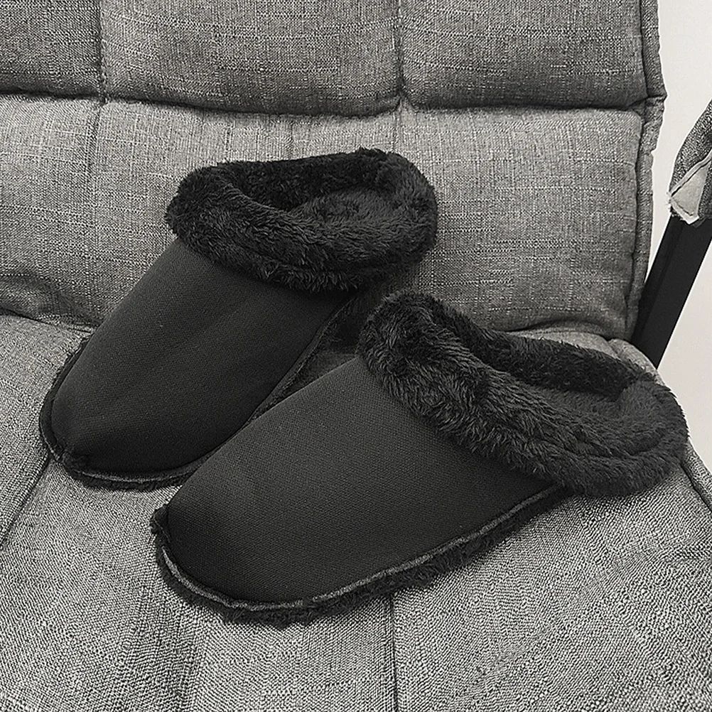 

Plush Lining Winter Fluffy Shoe Inserts Fuzzy Mens House Slippers Warm Miss Sandals