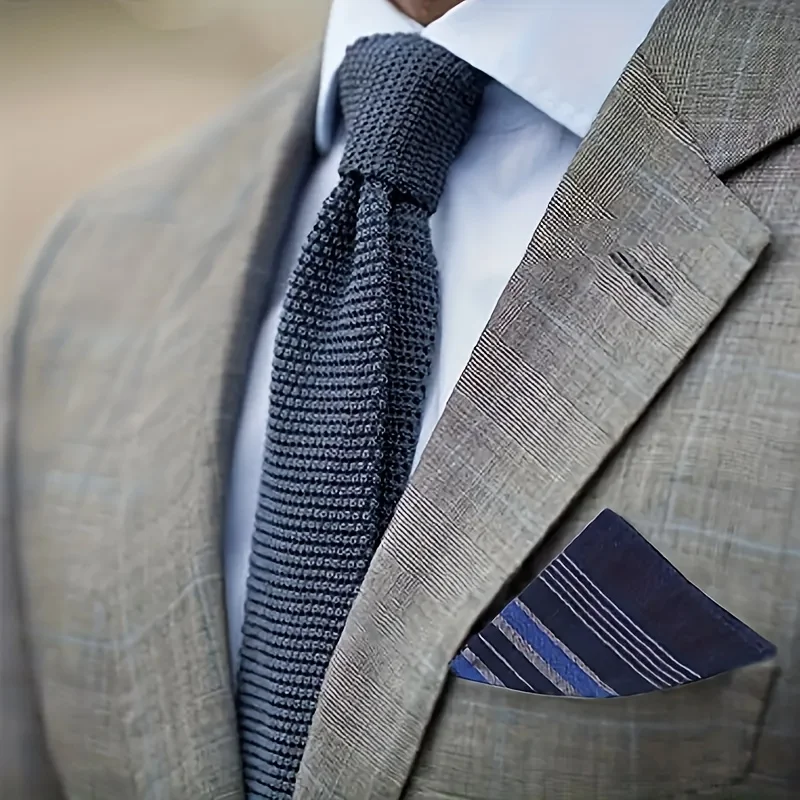 Set di fazzoletti scozzesi in cotone da uomo da 12 pezzi: fazzoletto da taschino con motivi misti, accessori per abiti da lavoro, asciugamano morbido e traspirante