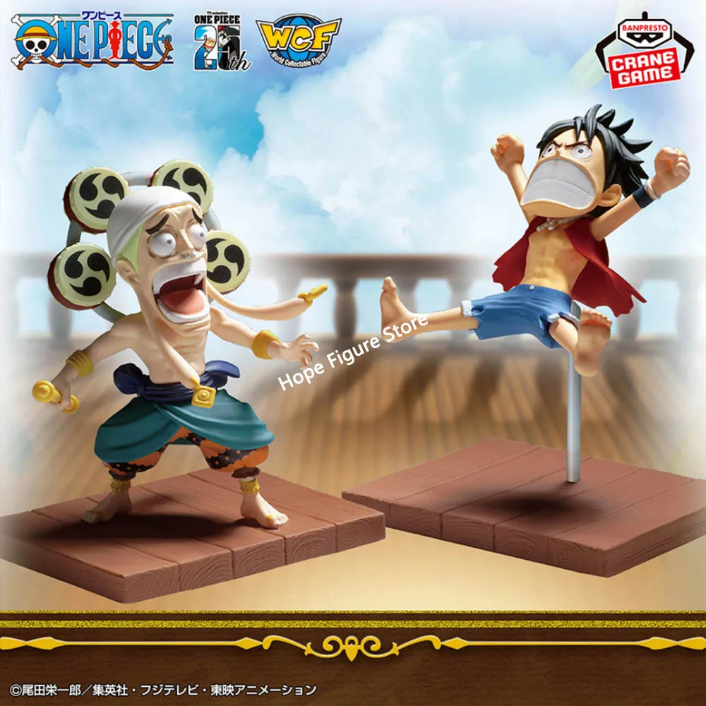 In Stock Original BANPRESTO World Collectible Figure Log Stories One Piece Monkey D Luffy Enel Figure Anime Model Genuine Toy