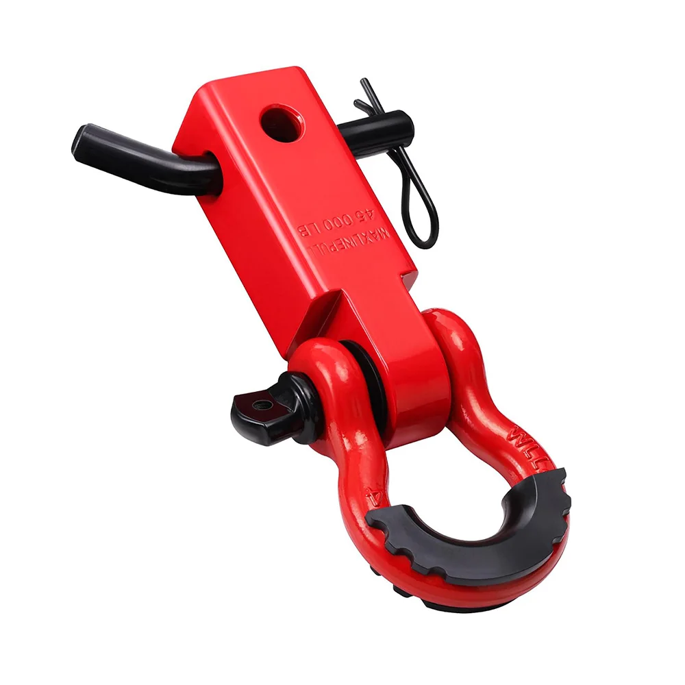 Tow Hook for Off-Road Vehicles, Thickened Carbon Steel Aluminum Alloy Spray Coated