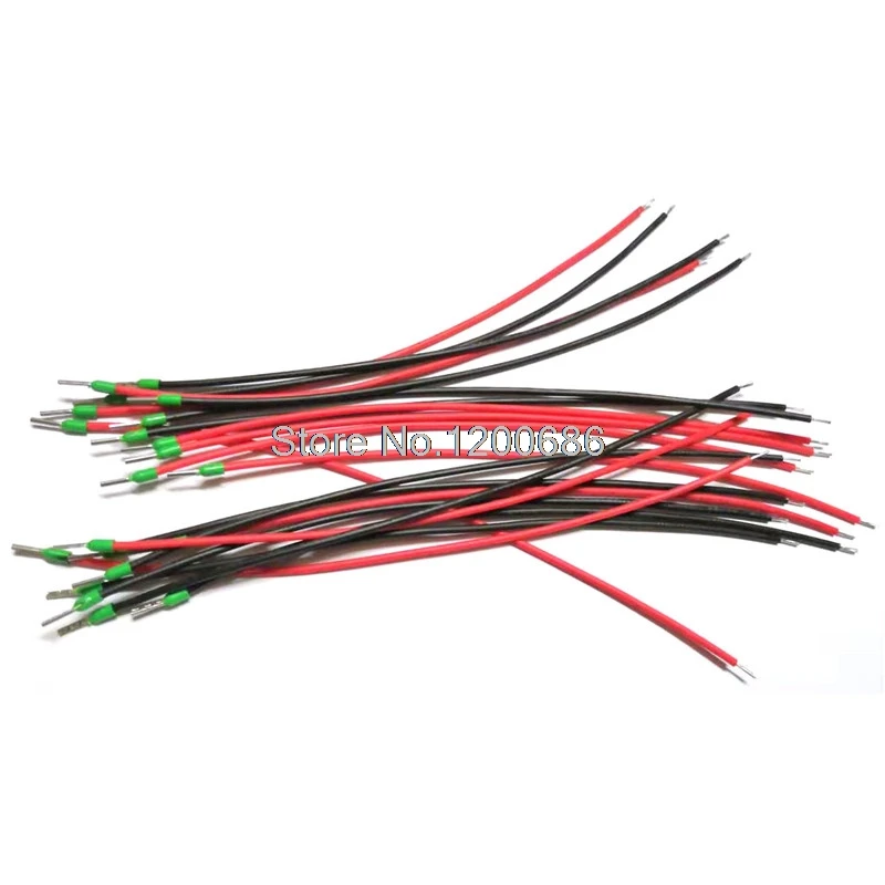 

15CM 22AWG E Series Wire Ferrule E0306 VE0306 Tube insulating Insulated terminals wire harness 50PCS 25Paris RED/BLACK