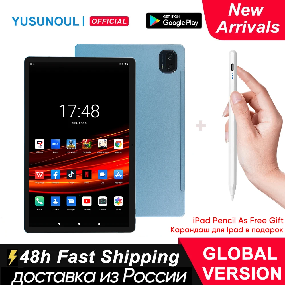 World Flagship Super Lightly Thin 10.36 Inch 2000x1200 FHD Screen 8+256GB Tablets 5G WiFi Планшет 8800mAh Battery GPS Play Store