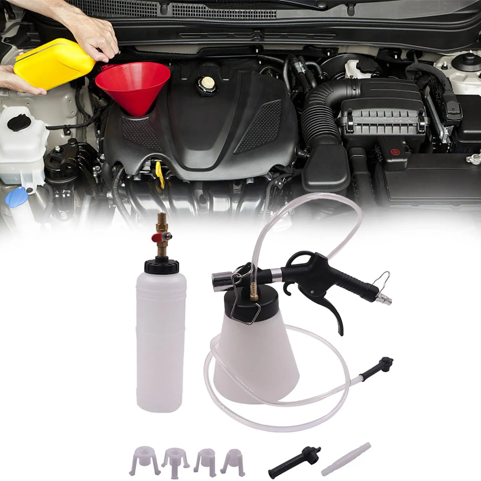 

Комплект для замены главного тормозного масла для автомобилей и грузовиков, предназначенный для легко замены вспомогательной бутылки тормозного масла