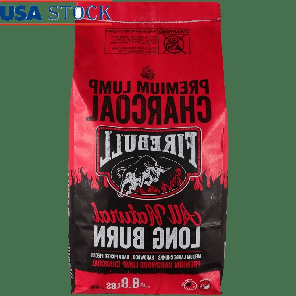 Premium-Köderkohle, 8,8 lb, 100 % Quebracho Blanco, Hartholz, hohe Hitze, verlängerte Verbrennung, minimales Asche, Grillen, Rauchen, Grillen, sauber