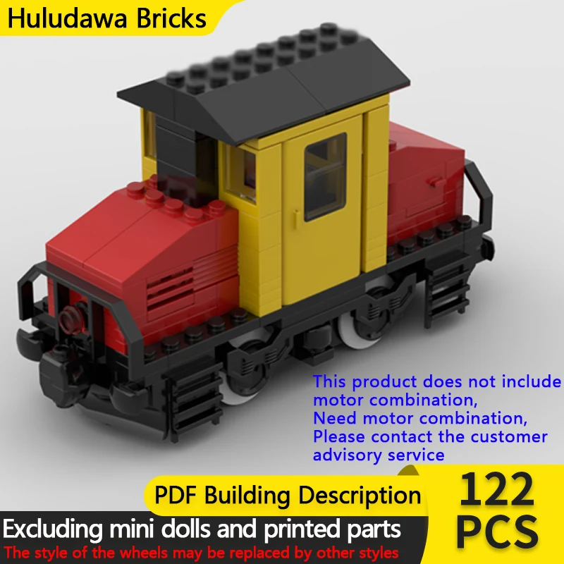 

City Car Model MOC Building Bricks Railway Deisel Locomotive Train Modular Technology Children Holiday Gifts Assemble Toys Suit