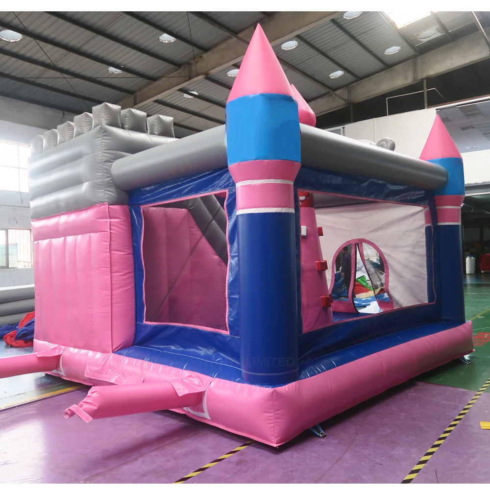 Château de videur d'éléphant 4.5x4m, toboggan gonflable Durable, maison de rebond avec toboggan à vendre