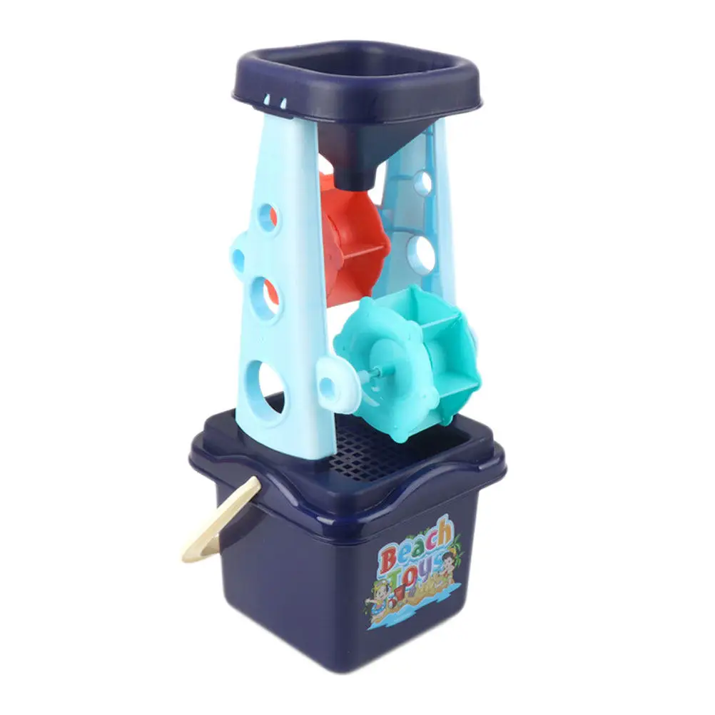 Ensemble de pelle et seau de plage en ABS, sûr, durable, pour enfants, jeu en plein air, bleu, petit, léger, cadeau créatif, ensemble de jouets de plage